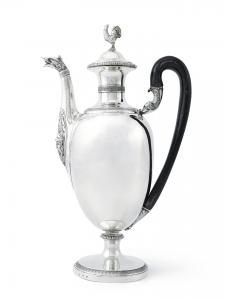 Caffettiera d’argento. Antonio Garavaglia, Milano, 1830 circa